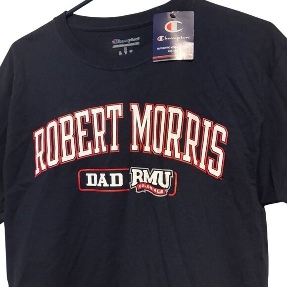 Robert Morris University Colonials Dad Size Medium Champion T-Shirt *New* - Picture 2 of 6